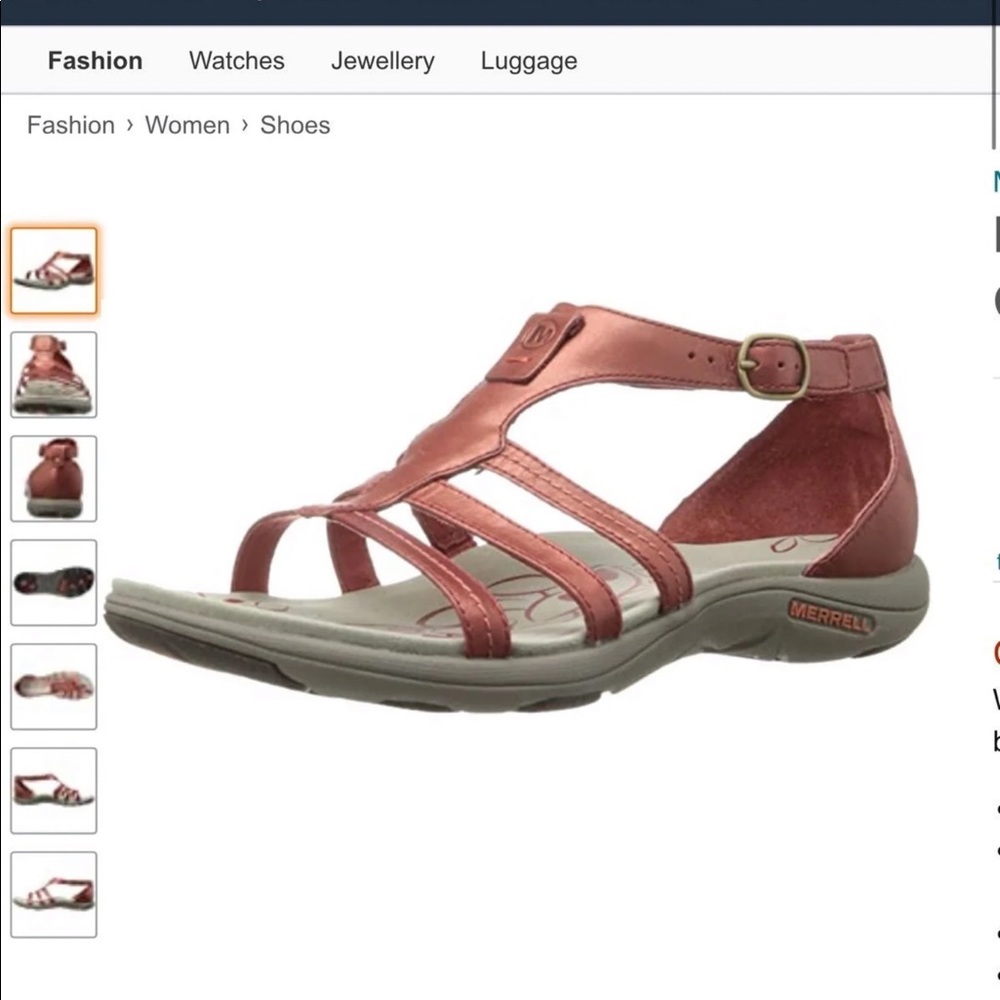 Merrell triple-strap sandals size 8